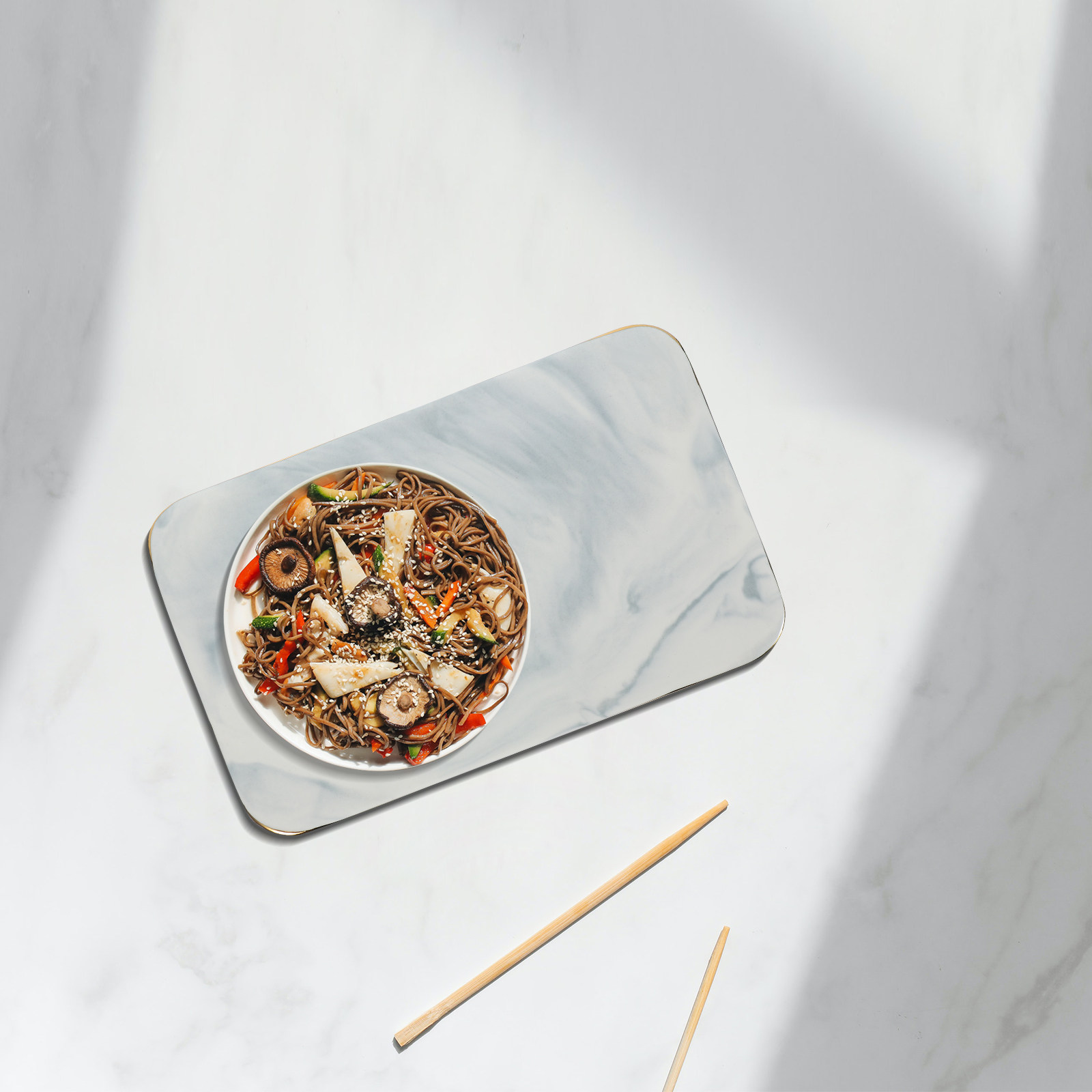 Marble Serving Board - 대리석 서빙 트레이, 손으로 만든 칼판,