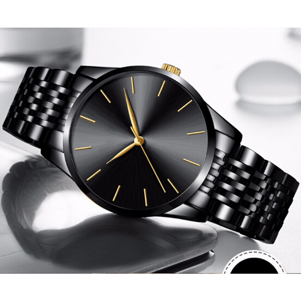 Luxury Lifestyle Gifts - 남성용 스테인리스 스틸 쿼츠 시계, 비즈니스