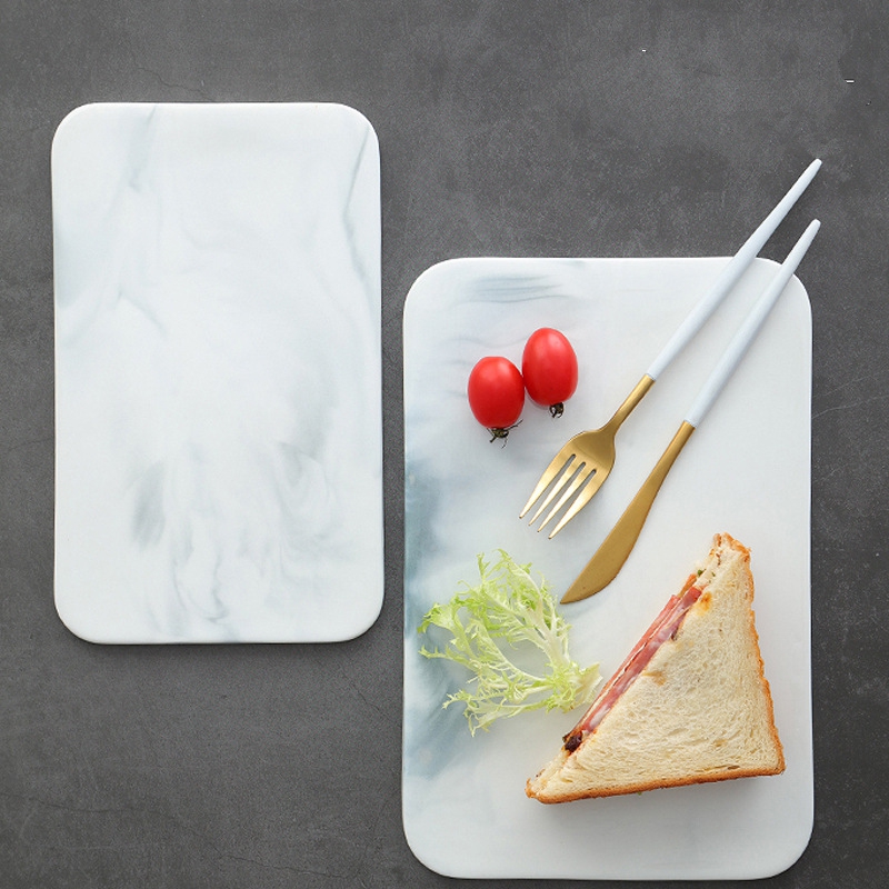 Marble Serving Board - 치즈 크래커 및 스시 서빙용 대리석