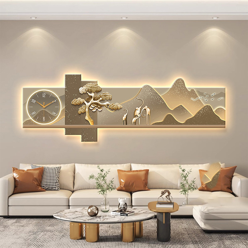 대형 아트 벽화 고급 모던 시계 벽걸이 침실 심미적 디 - Luxury Lifestyle Homes 리뷰 및 가격