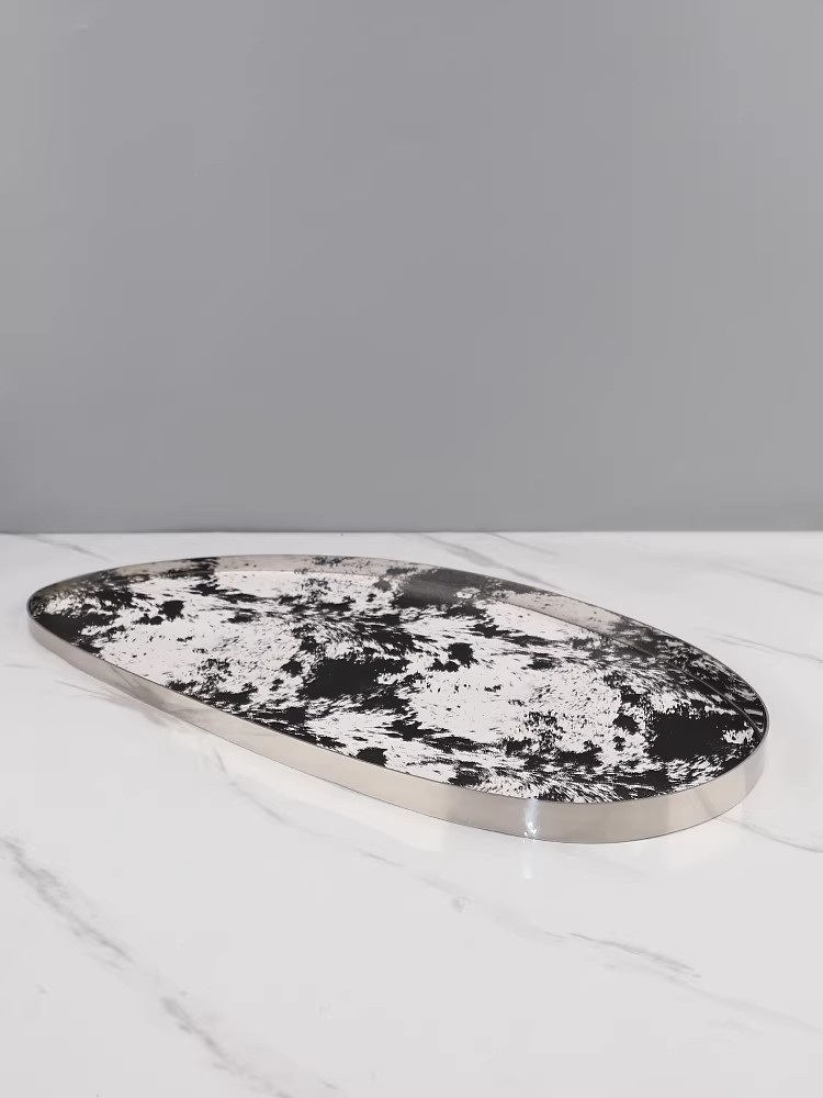 라이트 럭셔리 고급 창의성 말털 가죽 금속 트레이 모던 - Marble Serving Board 리뷰 및 가격