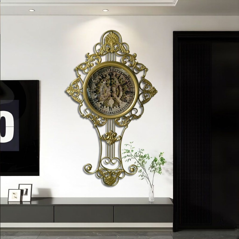 기계식 벽시계, 거실용 대형 벽시계, 미니멀하고 고급스 - Luxury Lifestyle Homes 리뷰 및 가격