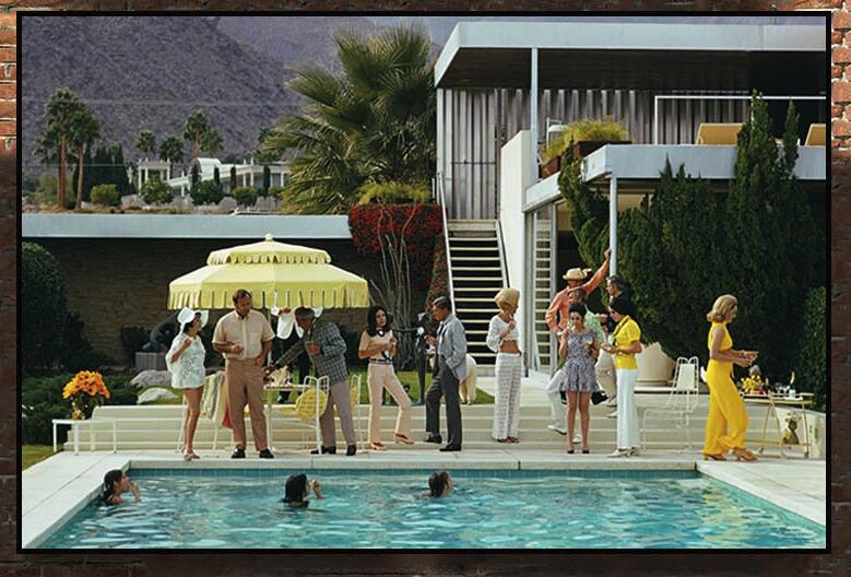 레트로 풀사이드 호스트 슬림 아론 프린트 아트 캔버스  - Luxury Lifestyle Homes 리뷰 및 가격