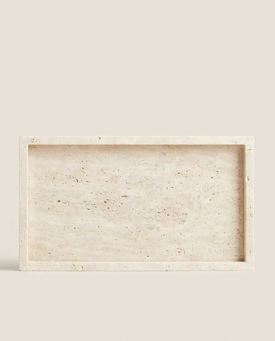 와비-사비 스타일 옐로우 석회화 트레이, 직사각형 베이 - Marble Serving Board 리뷰 및 가격