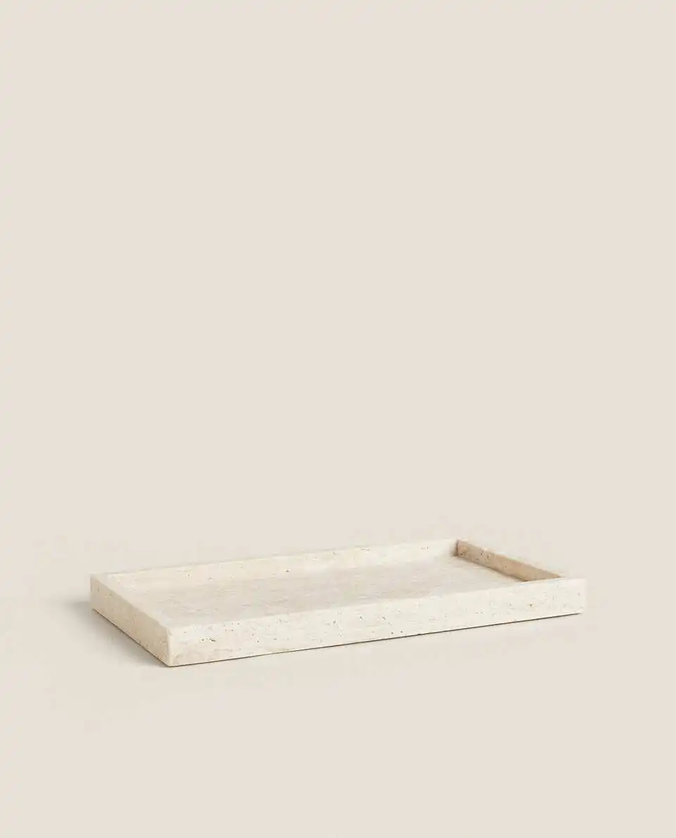 와비-사비 스타일 옐로우 석회화 트레이, 직사각형 베이 - Marble Serving Board 리뷰 및 가격