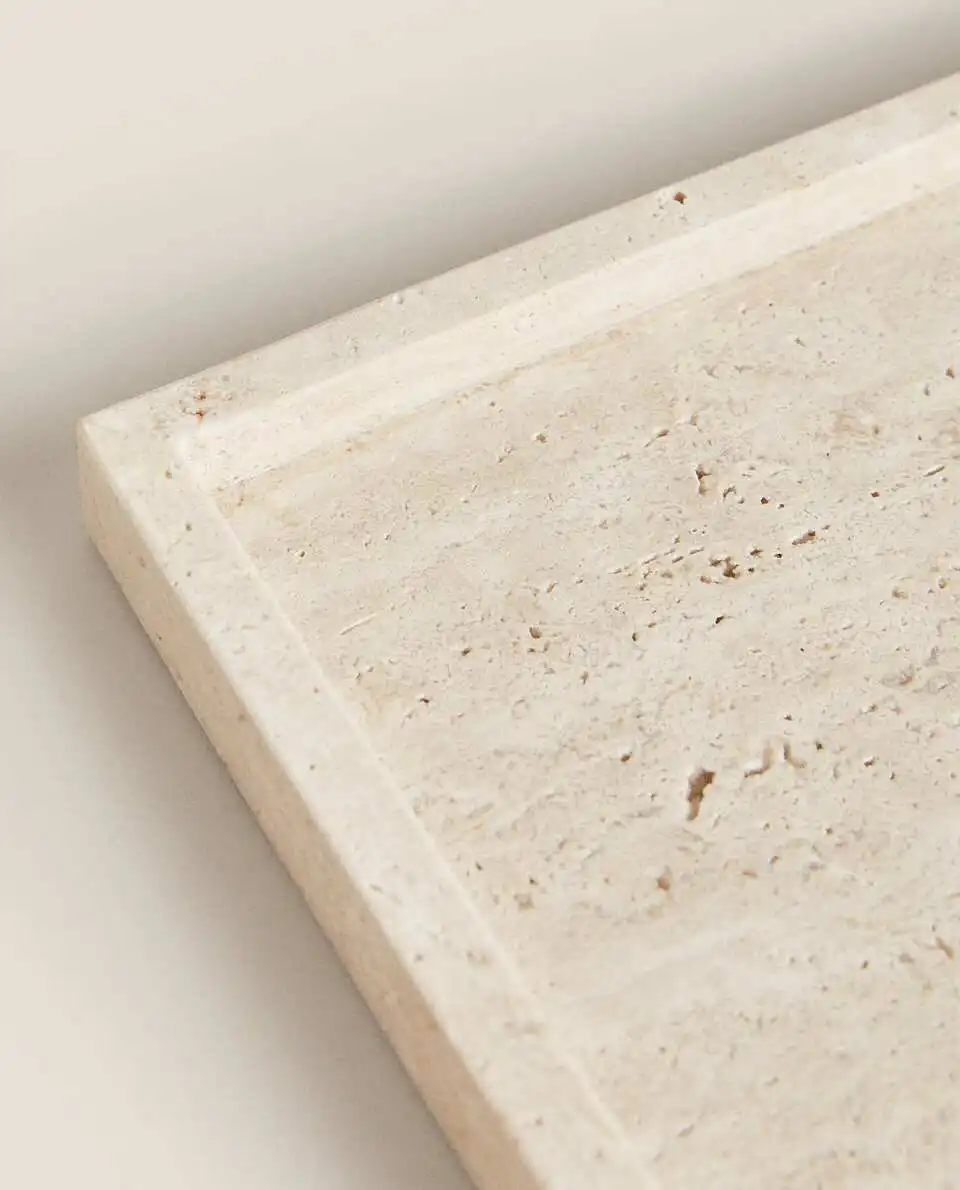 와비-사비 스타일 옐로우 석회화 트레이, 직사각형 베이 - Marble Serving Board 리뷰 및 가격