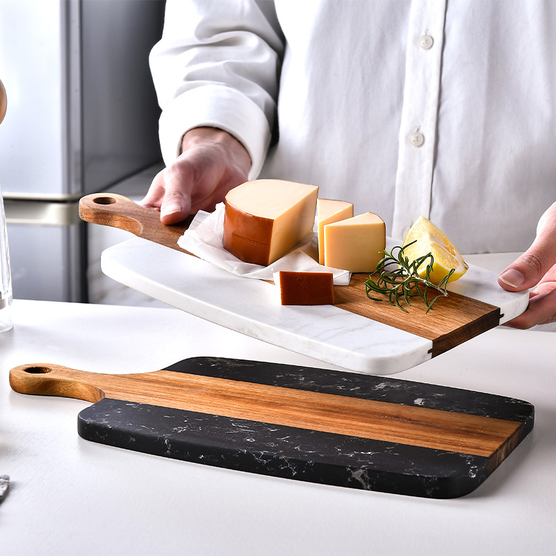 Jaswehome 대리석 커팅 보드 나무 주방 정육점  - Marble Serving Board 리뷰 및 가격