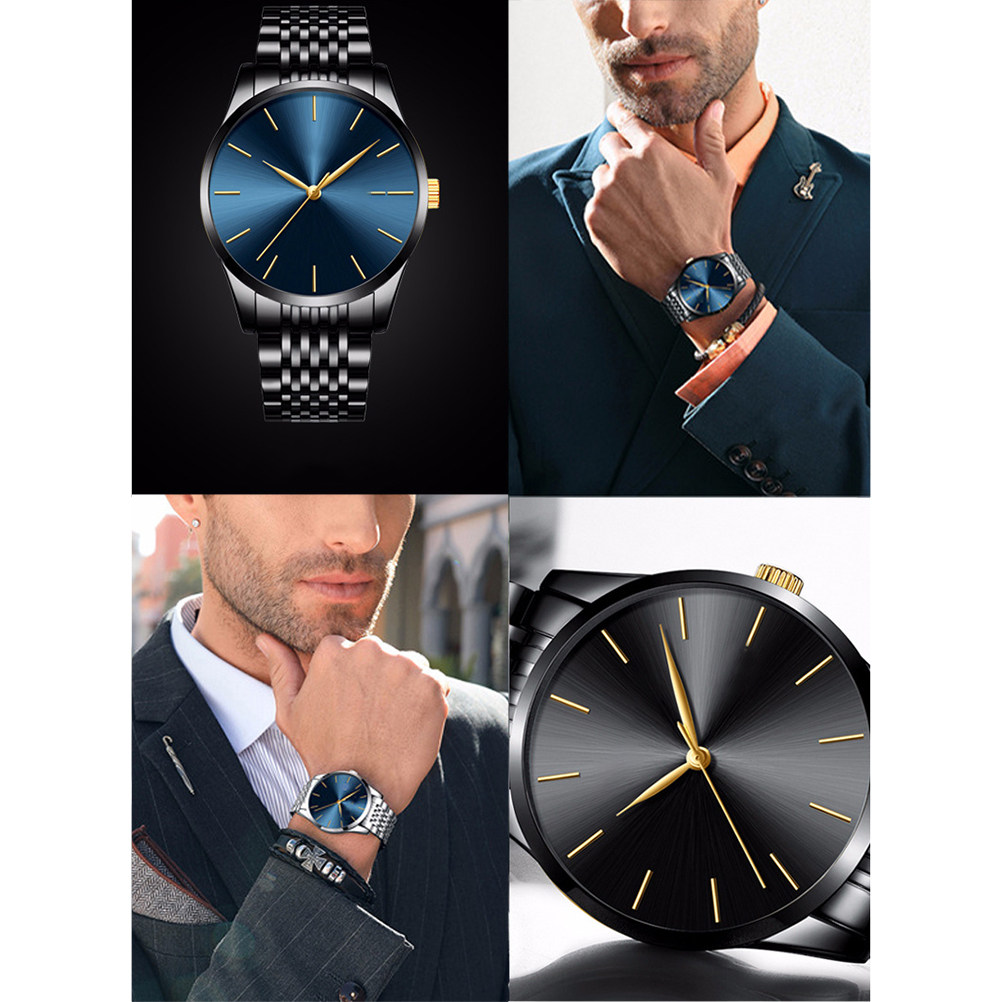 남성용 스테인리스 스틸 쿼츠 시계, 비즈니스 스타일,  - Luxury Lifestyle Gifts 리뷰 및 가격