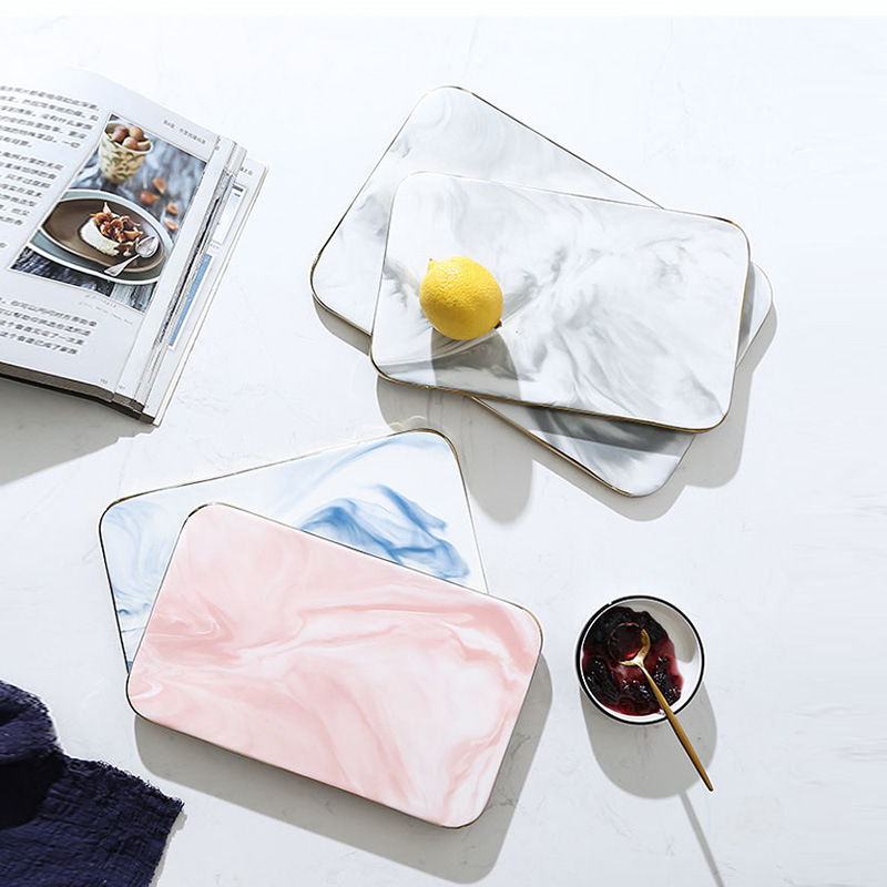 Glod Rim이 있는 대리석 세라믹 도마, 주방, 스 - Marble Serving Board 리뷰 및 가격